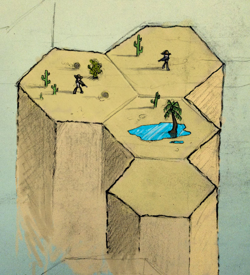 Hexican Standoff Concept